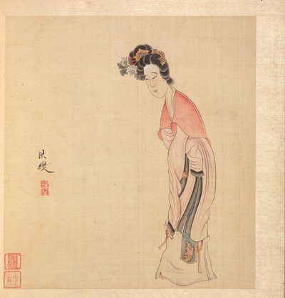 Pinturas segundo Mestres Antigos: A Lady, 1598-1652. de Chen Hongshou