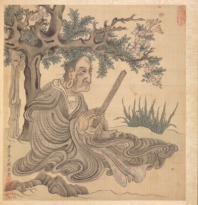 Pinturas segundo mestres antigos: A Lohan [depois de Kuan-hsiu], 1598-1652. de Chen Hongshou