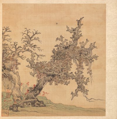 Pinturas segundo Mestres Antigos: Uma Árvore Antiga, 1598-1652. de Chen Hongshou