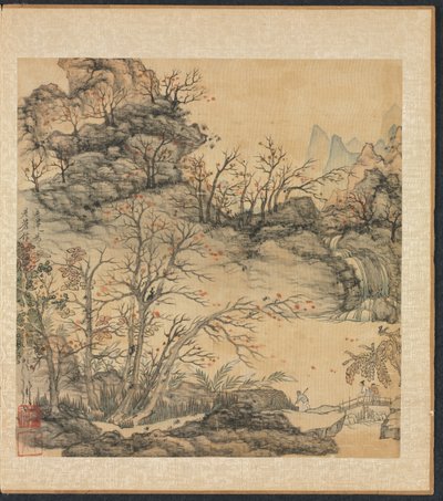 Pinturas segundo Mestres Antigos: Autumn Landscape, 1598-1652. de Chen Hongshou
