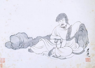 Cena da vida de um eremita de Chen Hongshou