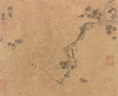 Um Ramo de Ameixa, dinastia Ming, ca.1580-1639. de Chen Jiru