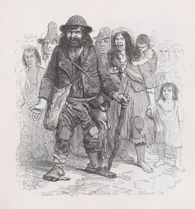 Os ciganos de The Complete Works of Béranger, 1836. de Cherrier
