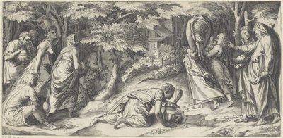 Os israelitas fogem do Egito de Cherubino Alberti