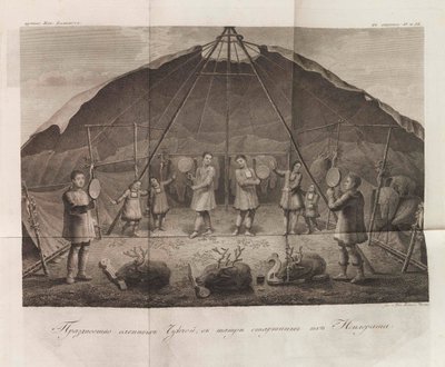 Ilustração de The Travels of Captain Billings through Chukotka... por Gavriil Sarychev, 1811. de Chesky