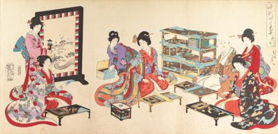 Álbum de Mulheres do Castelo de Chiyoda, 1895., 1895. de Chikanobu Yoshu