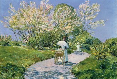 Um passeio no Parque (petróleo) de Childe Frederick Hassam