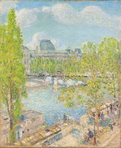 Abril, Quai Voltaire, Paris de Childe Frederick Hassam
