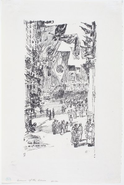 Avenue of the Allies, City Street (5th Ave) de Childe Frederick Hassam