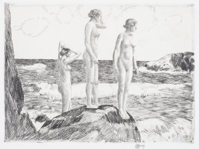 Banhistas do Mar Profundo de Childe Frederick Hassam