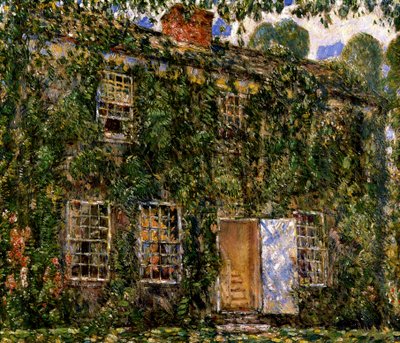 Home Cottage, East Hampton, c.1916 (óleo sobre tela) de Childe Frederick Hassam