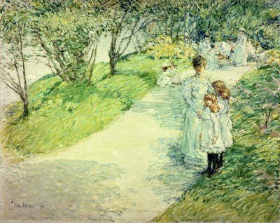 Passeios no jardim de Childe Frederick Hassam