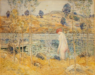 A margem do rio de Childe Frederick Hassam