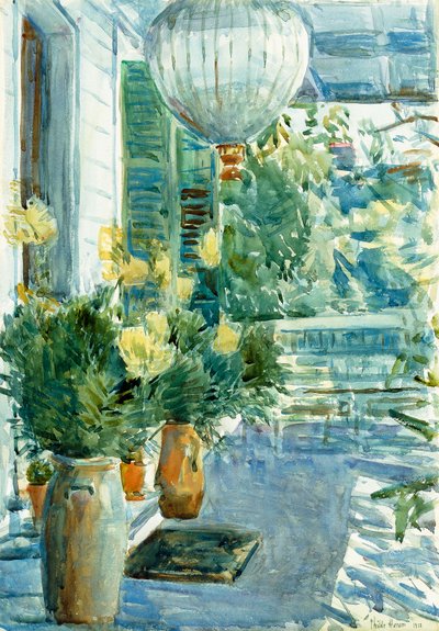 Varanda da casa velha de Childe Frederick Hassam