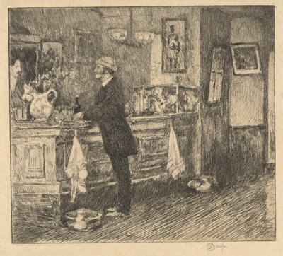 Um bar da Nova Inglaterra de Childe Hassam