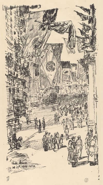 Avenida dos Aliados de Childe Hassam