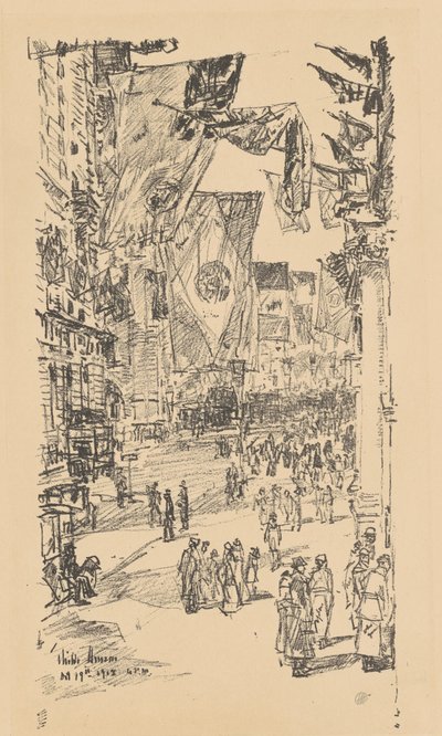 Avenida dos Aliados de Childe Hassam