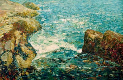 Surf e rochas de Childe Hassam