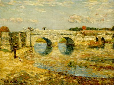 Ponte sobre o stour de Childe Hassam