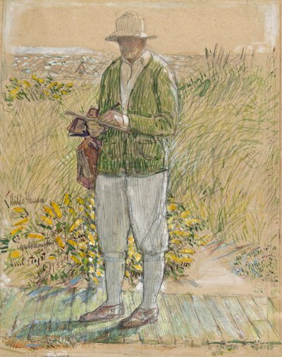 Childe Hassam, «Auto-retrato» de Childe Hassam