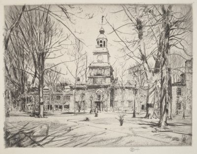 Independence Hall de Childe Hassam