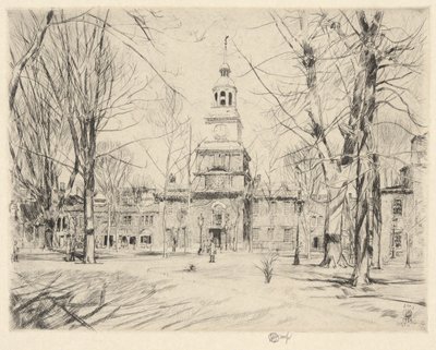 Independence Hall, Filadélfia, 1926 de Childe Hassam