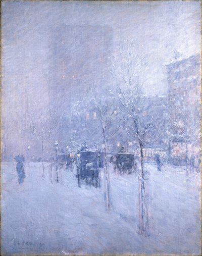 Final da tarde, Nova Iorque, Inverno de Childe Hassam