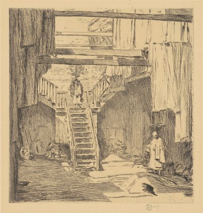 Antiga Chinatown, São Francisco de Childe Hassam