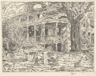 Old House, Cos Cob, 1915 de Childe Hassam