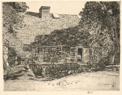 Old Mulford House, Easthampton, 1926 de Childe Hassam