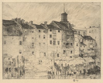 Armazéns Antigos, Portsmouth de Childe Hassam