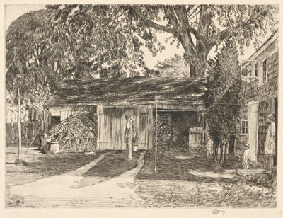 Old Woodshed, Easthampton, 1929 de Childe Hassam