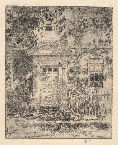 Porta de Portas de Portsmouth, 1916 de Childe Hassam