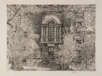 primavera em Annapolis (Chase House Garden) de Childe Hassam