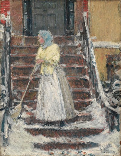 Varrer a neve de Childe Hassam