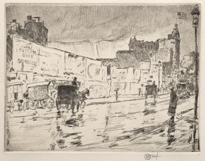 The Billboards, Nova York, 1896. de Childe Hassam