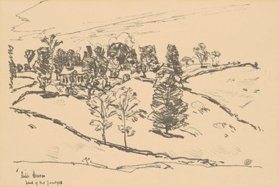 A casinha da escola, terra do aceno de Childe Hassam