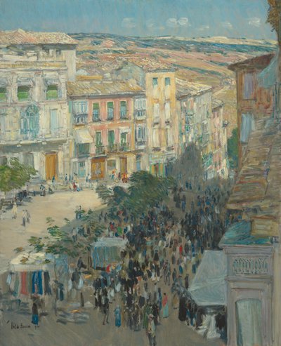 Vista de uma cidade do sul da França de Childe Hassam