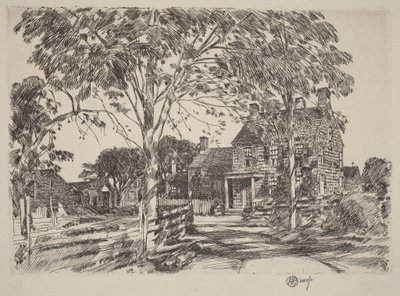 Local de nascimento de Walt Whitman de Childe Hassam