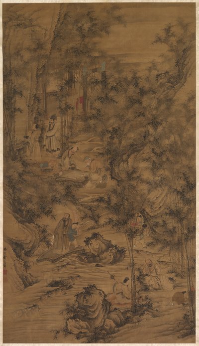 Os Sete Dignos do Bosque de Bambu de China, Qing dynasty