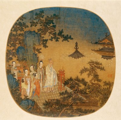 Cerimônia do incenso, século XIV. de Chinese Master.