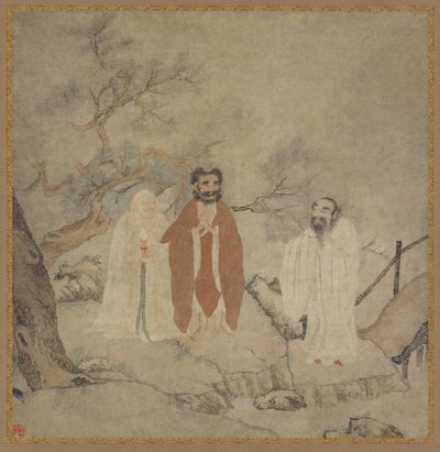 Sakyamuni, Laozi e Confúcio, entre 1368 e 1644 de Chinese Master