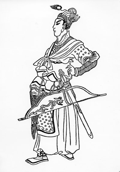 Batou, ilustração de "As viagens de Marco Polo" por Marco Polo e Rustichello da Pisa, traduzido por Henry Yule, publicado pela primeira vez em 1871 de Chinese School