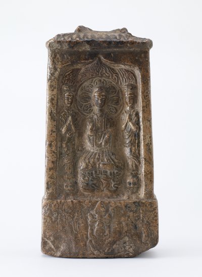 Tabuinha budista na forma de um santuário em miniatura, Período de divisão, c. de Chinese School