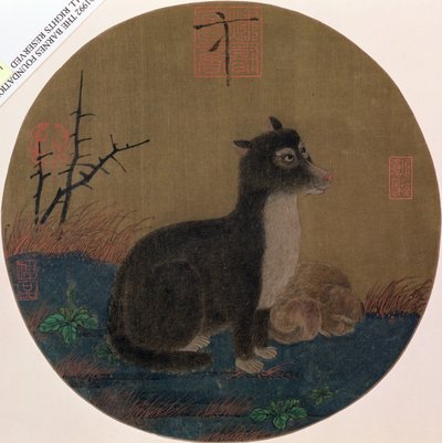 Cães, Dinastia Hui-Tsung, 1100-35 de Chinese School