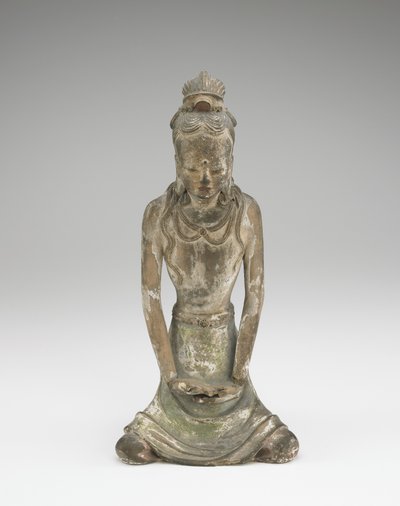 Figura de um Bodhisattva (cerâmica) de Chinese School