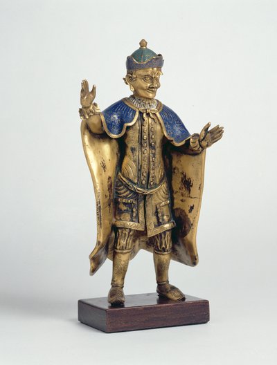 Estrangeiro com braços estendidos (cloisonne esmaltado) de Chinese School