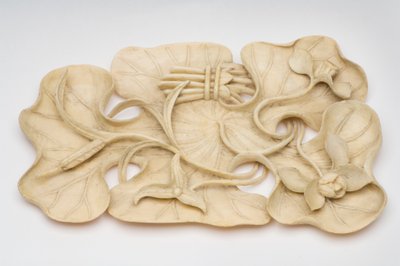 Descanso de escova de flor de lótus de Chinese School