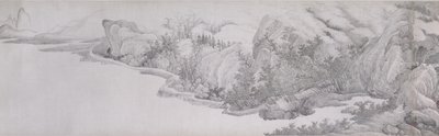 Passando o verão no Thatched Hall of the Inkwell (tinta no papel) de Chinese School