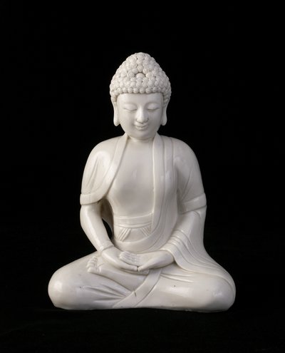 Buda sentado, província de Fujian, dinastia Ming ou Qing (cerâmica) de Chinese School